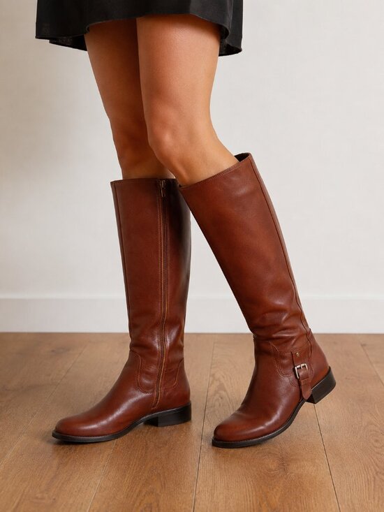 Matisse Shoes - Mattise Fox Trot Knee-High Brown Leather Size 7M